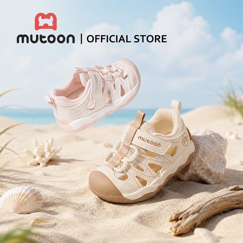 【Mutoon】รองเท้าแตะเด็กฤดูร้อน พื้นนุ่ม กันลื่น ระบายอากาศ สำหรับเด็กชายหญิง