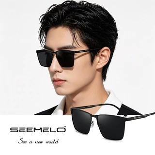 SEEMELO แว่นกันแดดเซเมlol ผู้ชาย แบบย้อนยุค โฟโตโครมิก ป้องกัน UV400 เหมาะสำหรับขับรถและขี่จักรยาน