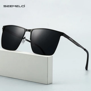 SEEMELO แว่นกันแดดเซเมlol ผู้ชาย แบบย้อนยุค โฟโตโครมิก ป้องกัน UV400 เหมาะสำหรับขับรถและขี่จักรยาน