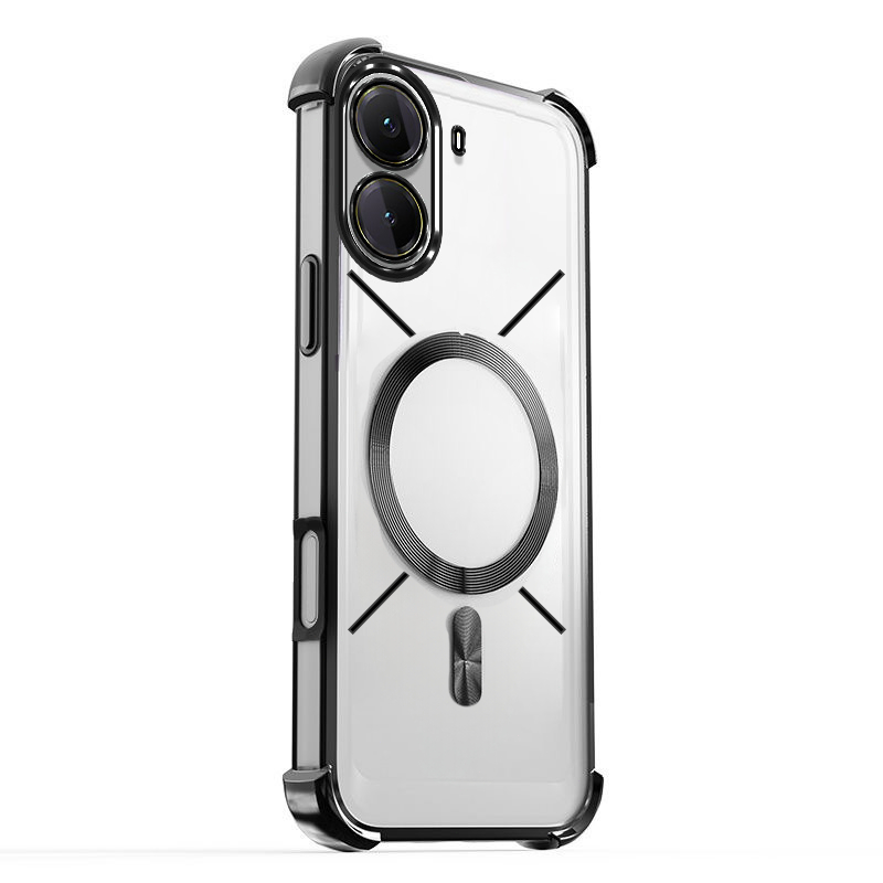 สําหรับเคสโทรศัพท์ Infinix GT 50 Pro สี่มุมป้องกันการตก, โปร่งใสสูง, แม่เหล็กดูด, เปลือก, ปลอกกระจายความร้อน