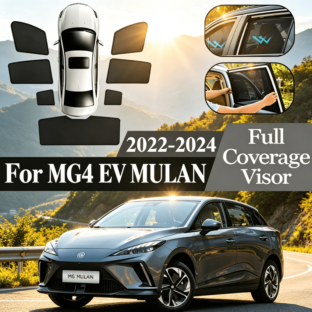 อะไหล่รถยนต์สําหรับ MG MG4 EV MULAN EH32 2022 ~ 2025 รถ Anti-UV Magnetic Coverage ม่านบังแดดตาข่ายครีมกันแดดความเป็นส่วนตัวป้องกัน