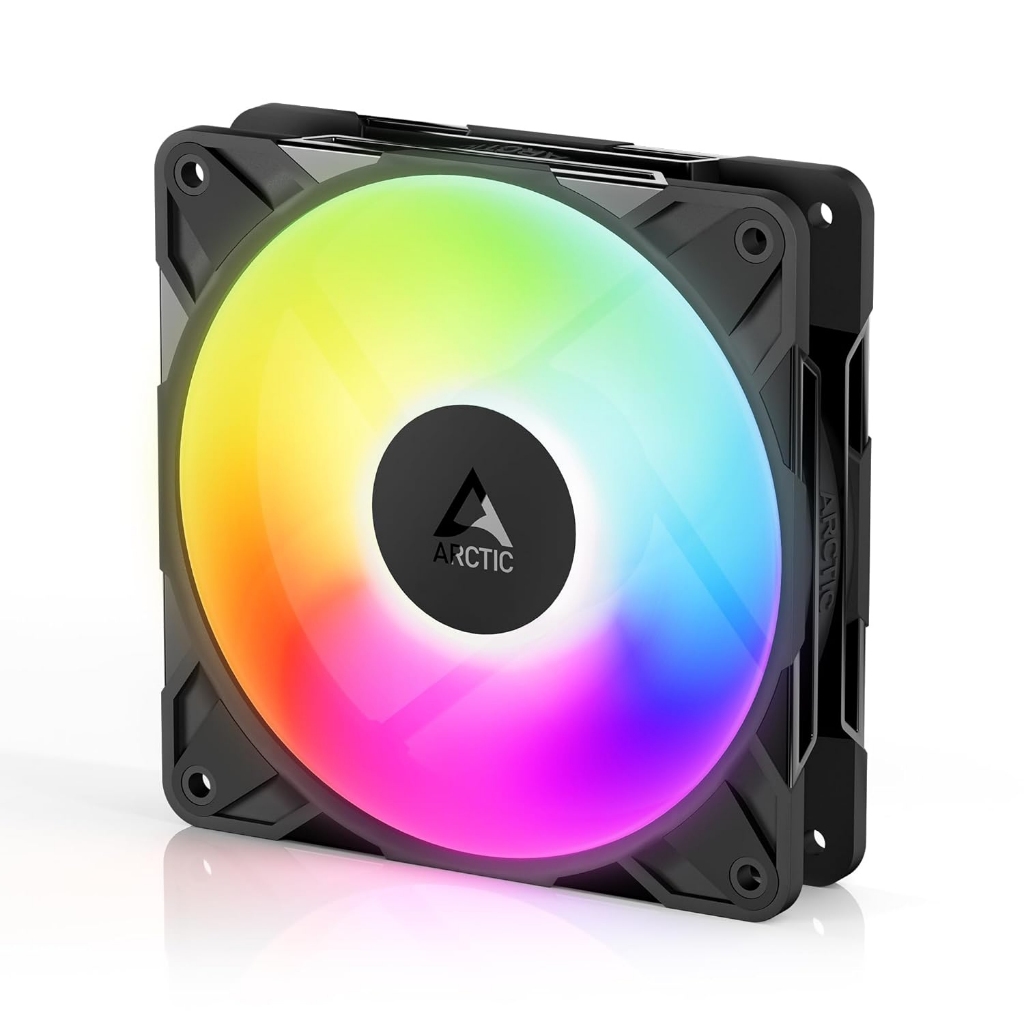ARCTIC P12 Pro Reverse ARGB 12 ซม. 4-Pin PWM CPU Cooling พัดลมเงียบ 500-3000RPM 73CFM PC Case Fan