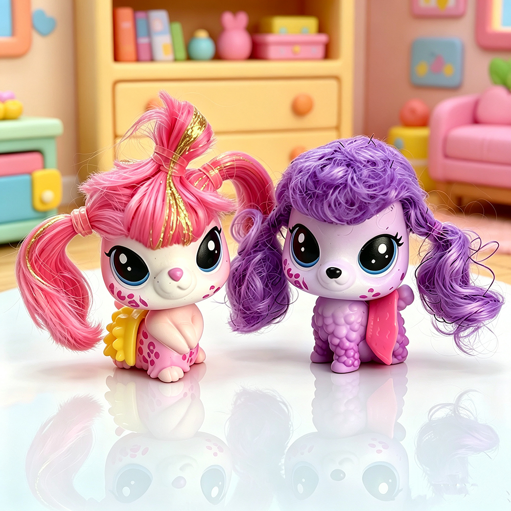 5 ซม.Littlest Pet Shop lps สุนัขแมวสุนัขผมสัตว์หายากของสะสมสัตว์เลี้ยงน่ารักอะนิเมะ Action Figures ของเล่น