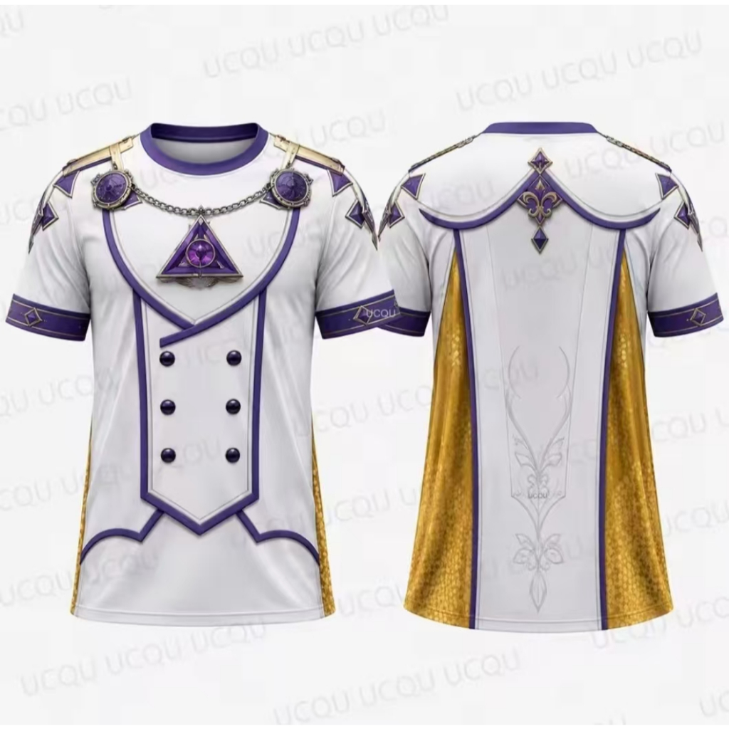 เกมตัวละครคอสเพลย์เสื้อยืด 3ง พิมพ์ชุดสไตล์แขนสั้นลําลองด้านบนอะนิเมะ การปลุกเร้า เครื่องแต่งกายสําหรับผู้ชายผู้หญิง