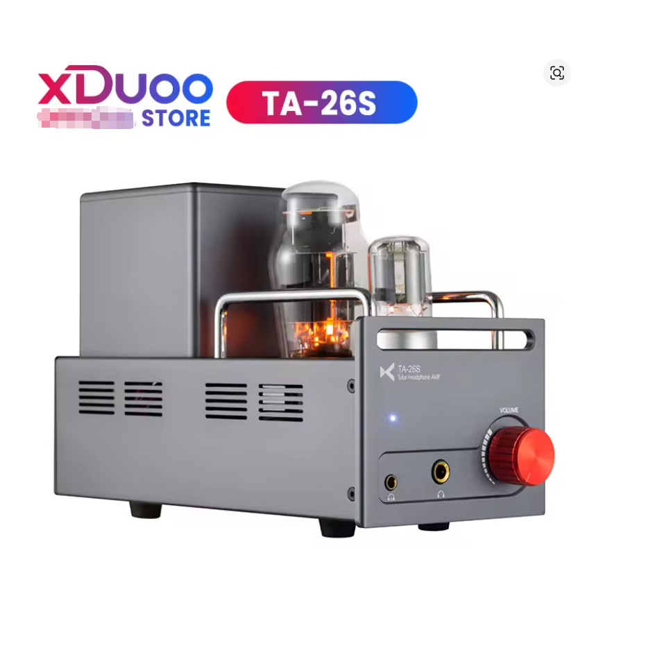 XDuoo TA-26S หลอดสูญญากาศเครื่องขยายเสียงหูฟังด้านหน้าด้านหลัง