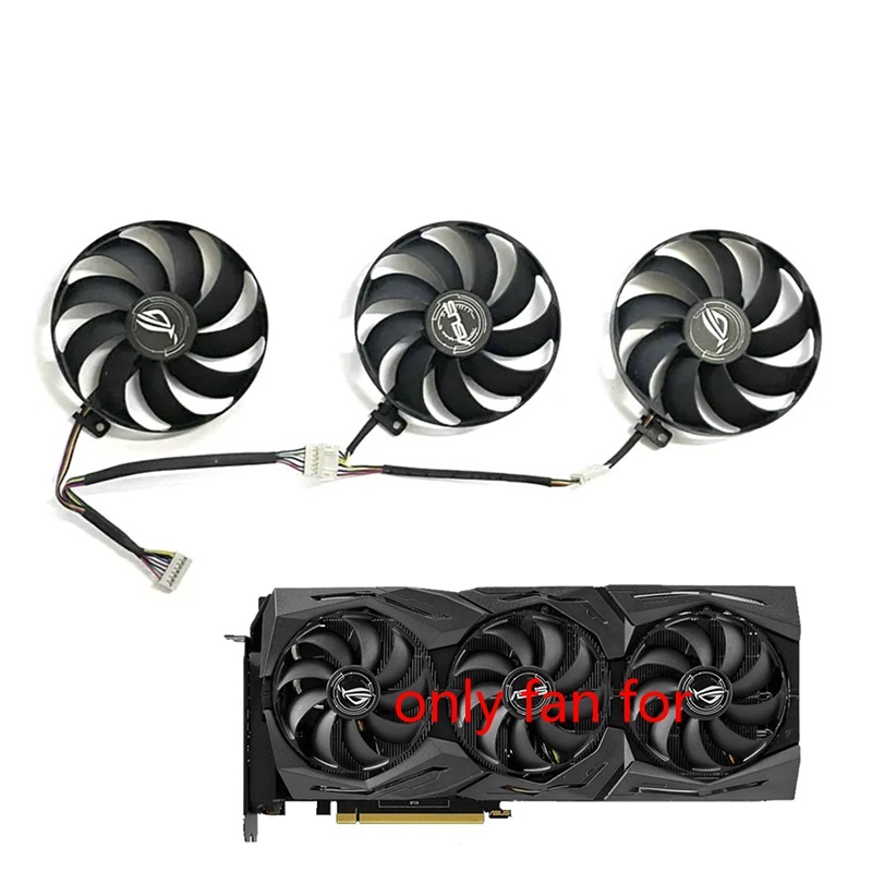 ทีที129215SU 7PIN 87 มม.RTX2080TI GPU พัดลมสําหรับ ASUS ROG-STROX-RTX 2080 2080Ti 2080S 2070S กราฟิก