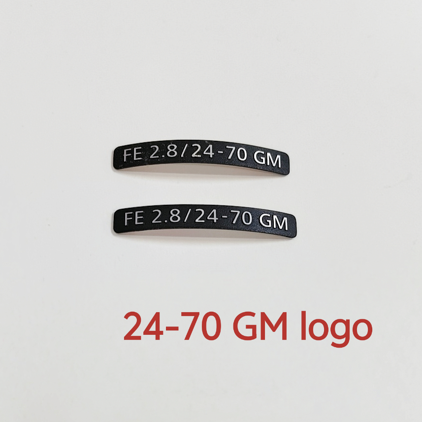 1PCS Original 24-70GM โลโก้ป้ายสําหรับ Sony FE 2.8 24-70 GM เลนส์อะไหล่ซ่อม