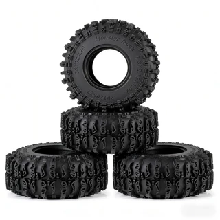 4PCS 1.3 "72 มม.ยางนุ่ม RC Crawler ยาง, Off-Road Terrain Tyres สําหรับ TRX4M SCX24, ประสิทธิภาพด้ามจับสูง