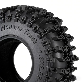 4PCS 1.3 "72 มม.ยางนุ่ม RC Crawler ยาง, Off-Road Terrain Tyres สําหรับ TRX4M SCX24, ประสิทธิภาพด้ามจับสูง
