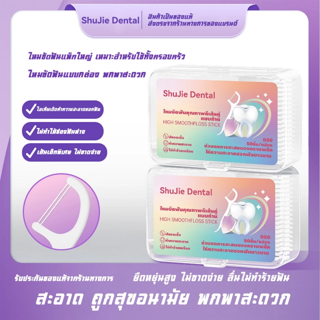 ไหมขัดฟันแพ็คคู่ ไหมขัดฟันพกพา thumbnail 9