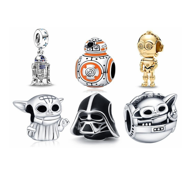 2026 NewS925 Gold Alien Pendant Bead/จี้แฟชั่นสไตล์มินิมอล