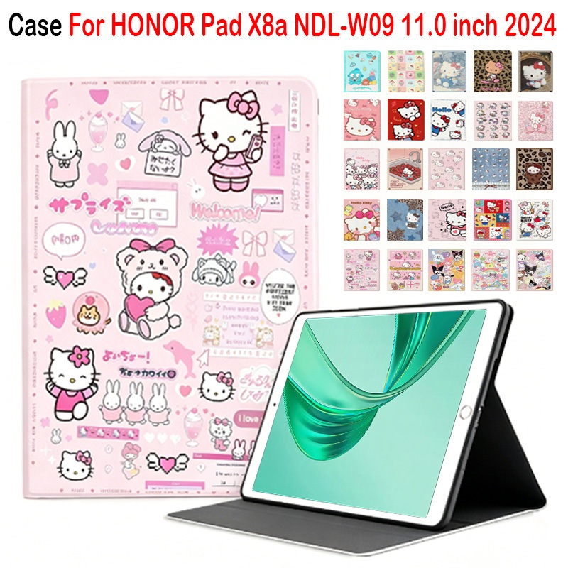 สําหรับ Honor Pad X8a 11.0 "ตารางใหม่น่ารักการ์ตูนป้องกันกรณี Honor Pad X8a NDL-W09 11.0 นิ้ว 2024 ก