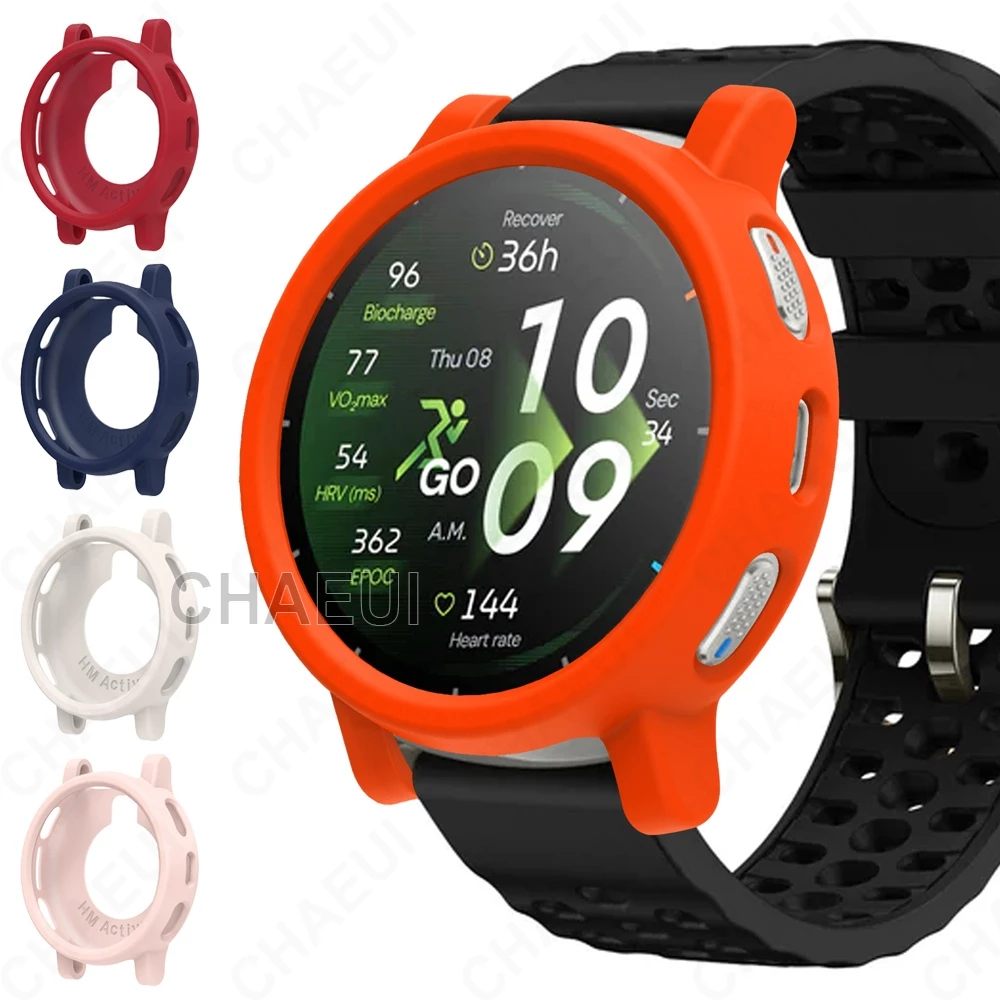 เคสซิลิโคนกรอบเปลือกนิ่มป้องกันหน้าจอปกอุปกรณ์เสริมสําหรับ Amazfit Active 3 Premium