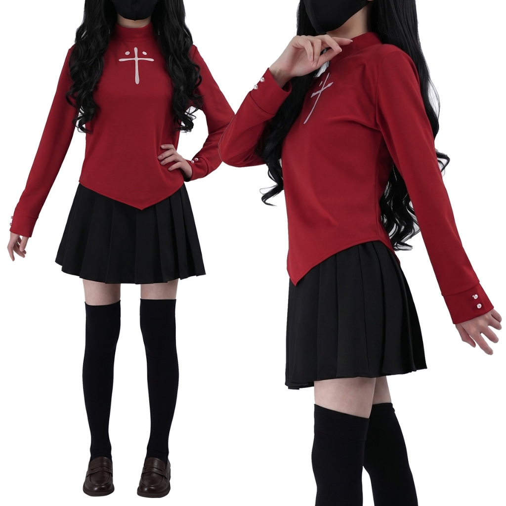 HOLOUN FSN คอสเพลย์ Fate Stay Night Rin Tohsaka คอสเพลย์เครื่องแต่งกาย Convention ฮาโลวีนชุดการ์ตูน