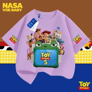 【ส่งเร็ว 24ชม】 เสื้อยืดเด็ก ลายพิมพ์ Toy Story นสดใส จัดส่งจากไทย 3-13 ปี