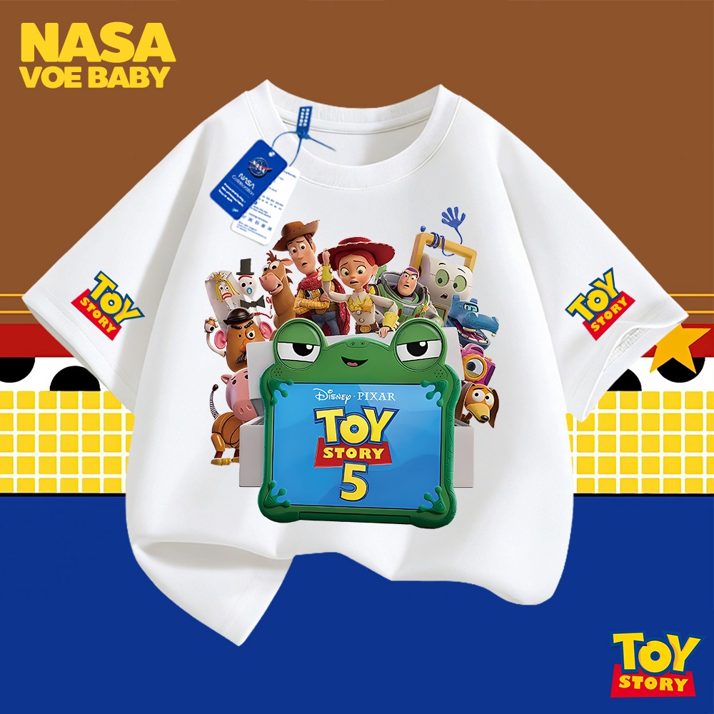 【ส่งเร็ว 24ชม】 เสื้อยืดเด็ก ลายเซซามีสตรีท ไม่ต้องรีด จัดส่งจากไทย 3-13 ปี