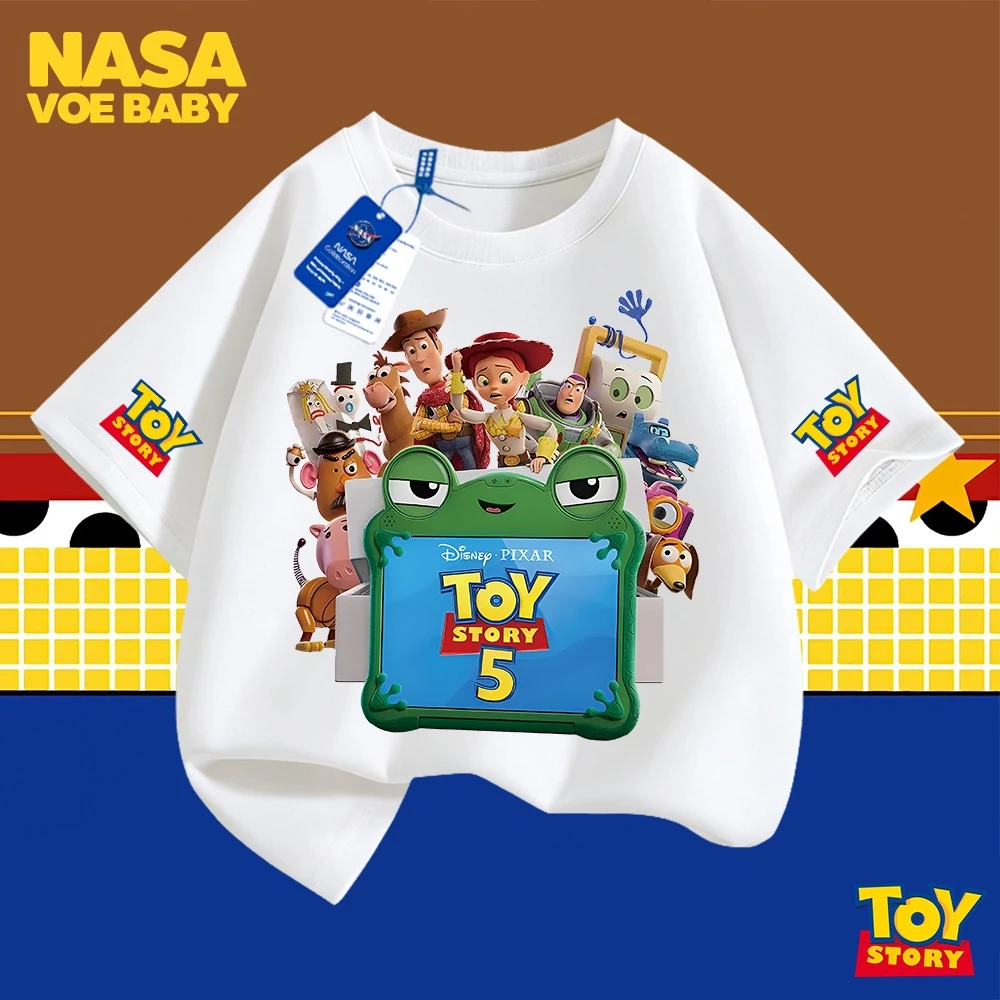 【ส่งเร็ว 24ชม】 เสื้อยืดเด็ก ลายพิมพ์ Toy Story นสดใส จัดส่งจากไทย 3-13 ปี