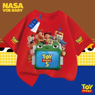 【ส่งเร็ว 24ชม】 เสื้อยืดเด็ก ลายพิมพ์ Toy Story นสดใส จัดส่งจากไทย 3-13 ปี