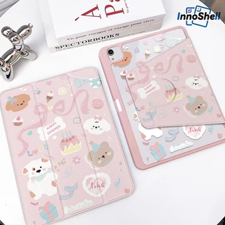 InnoShell อินโนเชล ⚡พร้อมส่ง⚡ 360 ° เคส iPad หมุนได้ Air6 Air5/4 MINI7 ริบบิ้นโบว์หมี ช่องเสียบปากกาเคส iPad ขวา gen9 10.2 gen11 gen10