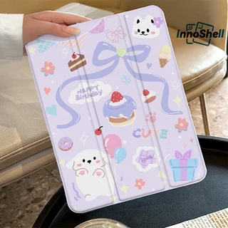 InnoShell อินโนเชล ⚡พร้อมส่ง⚡ 360 ° เคส iPad หมุนได้ Air6 Air5/4 MINI7 ริบบิ้นโบว์หมี ช่องเสียบปากกาเคส iPad ขวา gen9 10.2 gen11 gen10