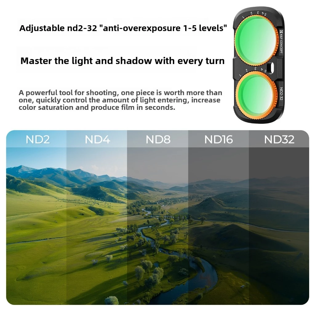 K&F Concept UV CPL ND Black Mist 1/4 ตัวกรองแม่เหล็กสําหรับ Insta360 Luna Ultra,Optical Glass Magnetic Filter, Fast Shipping thumbnail 9