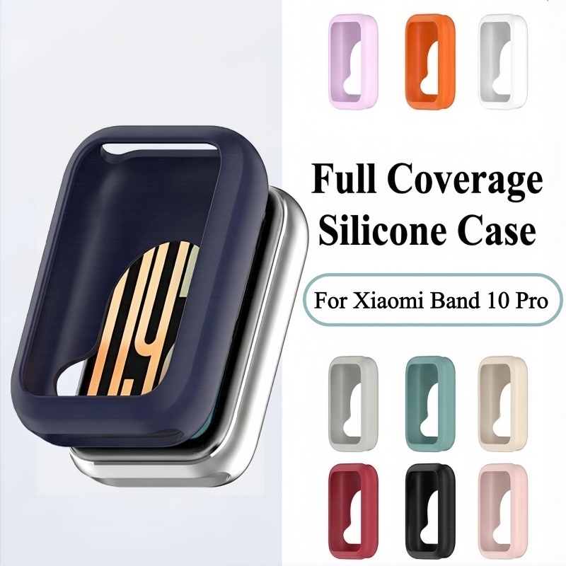 สําหรับ Xiaomi Mi Smart Band 10 Pro Protector กรณีซิลิโคนนุ่มกรอบกันชนสําหรับ Xiaomi Smart Band 10 P