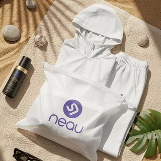 NEAU ถุงซักผ้าแบบตาข่ายสำหรับเครื่องซักผ้า ถุงซักผ้ามีซิปสำหรับเสื้อผ้า