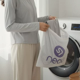 NEAU ถุงซักผ้าแบบตาข่ายสำหรับเครื่องซักผ้า ถุงซักผ้ามีซิปสำหรับเสื้อผ้า