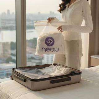 NEAU ถุงซักผ้าแบบตาข่ายสำหรับเครื่องซักผ้า ถุงซักผ้ามีซิปสำหรับเสื้อผ้า
