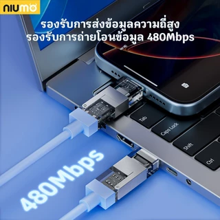 NIUMO-X3-ชาร์จไวพิเศษ 240W 4-in-1สายซิลิโคนเหลว + เคสใส + ไฟหายใจพร้อมอโรม่า｜สายเดียวใช้ได้ทุกอุปกรณ์｜ระบบป้องกันอัจฉริยะถนอมแบต｜รองรับ CarPlay + CarLife