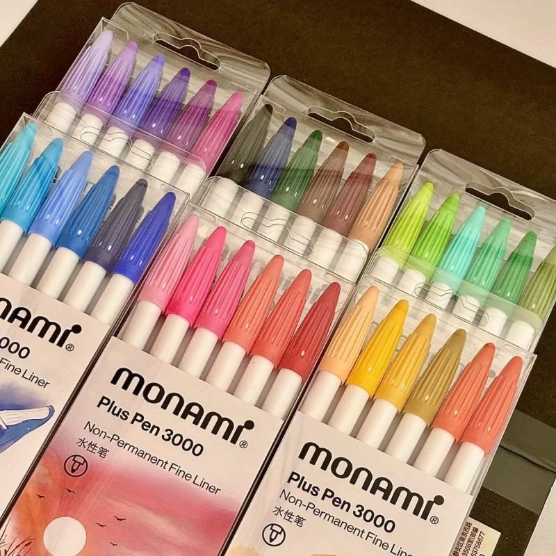Monami 3000 Plus Pen ซับละเอียดไม่ถาวร สีใหม่
