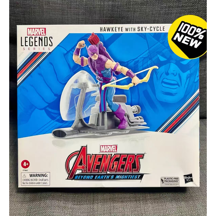 Hasbro Marvel Legends Hawkeye & Sky-Cycle Hawkeye Motorcycle / Flight Vehicle Action Figure Set