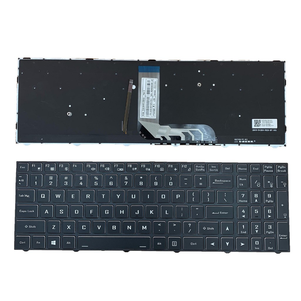 US Layout สําหรับแป้นพิมพ์แล็ปท็อป Acer Aspire 7 Pro A715-59G