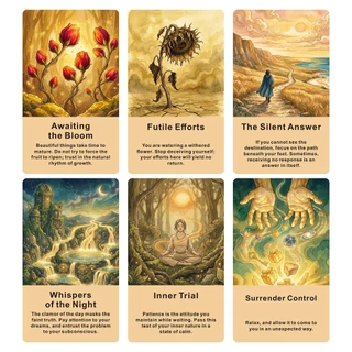 ไพ่ Oracle Time & Cycles 54 ใบ สำหรับการสะท้อนตัวเอง คำแนะนำรายวัน และการเติบโตส่วนตัว เหมาะสำหรับมือใหม่ ไพ่สำหรับปรับสมดุลชีวิต