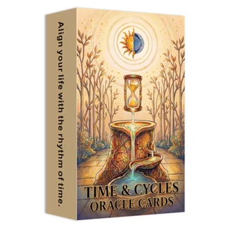 ไพ่ Oracle Time & Cycles 54 ใบ สำหรับการสะท้อนตัวเอง คำแนะนำรายวัน และการเติบโตส่วนตัว เหมาะสำหรับมือใหม่ ไพ่สำหรับปรับสมดุลชีวิต