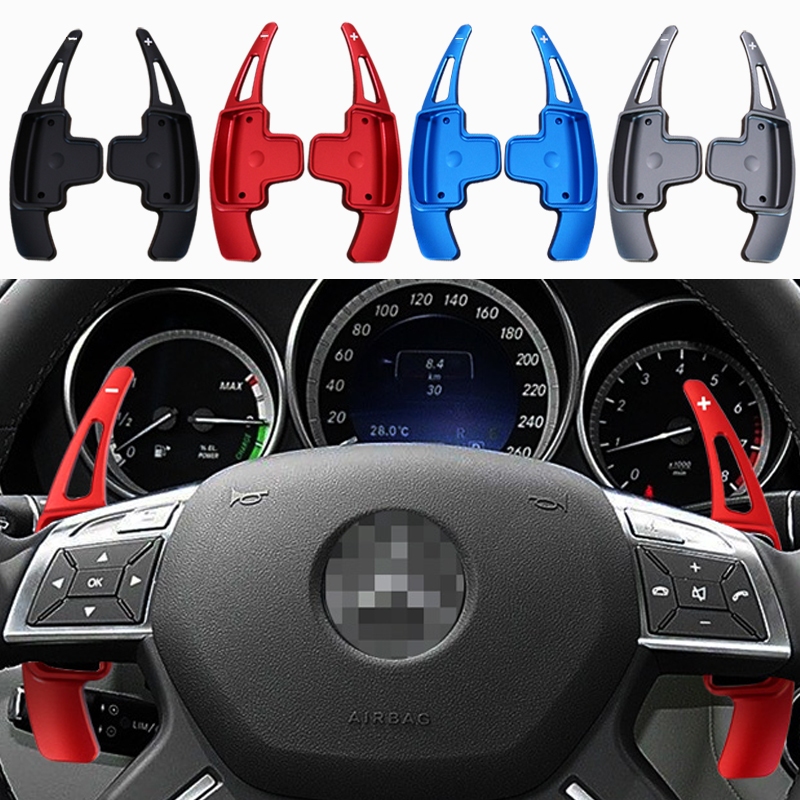 สําหรับ Mercedes Benz AB Class W176 W246 GLK SLK CLA GLA พวงมาลัยรถ Paddle Shift Extension Shifters 