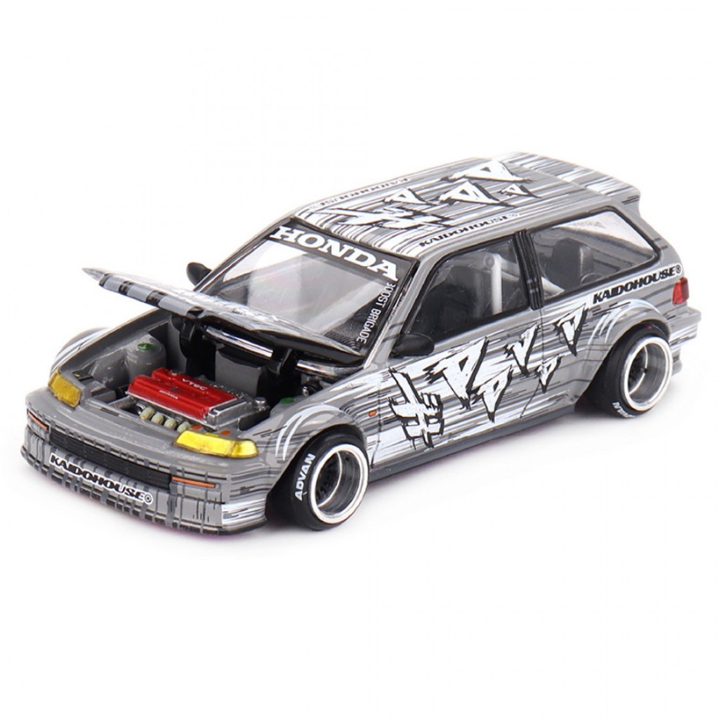 Mini GT x Kaido House KHMG260 1/64 Honda Civic EF Kaido Manga V1 Diecast Scale รถโมเดล