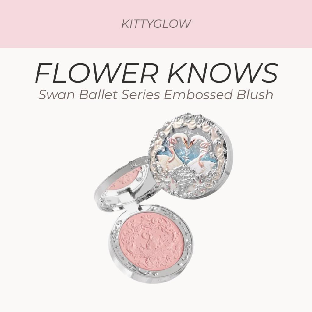 Flower KNOWS Swan Ballet Series บลัชออนปัดแก้ม แบบนูน