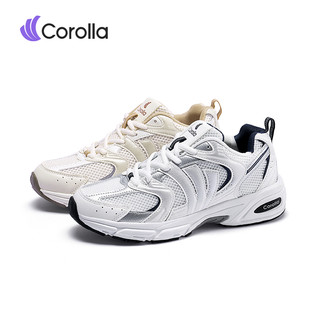 【2026 New】 COROLLA 1990s Unisex Rubber Shoes Breathable Mesh Platform Sneakers Classic Korean Casual Style for Comfort(B)