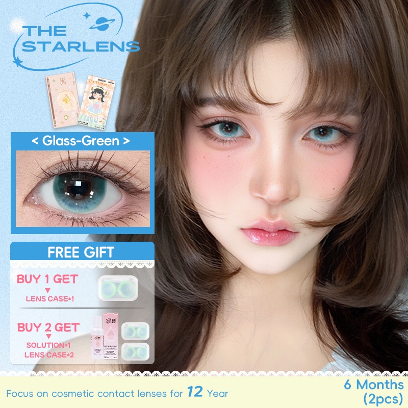 Starlens คอนแทคเลนส์  1 คู่ Soft Eyes Wearing Makeup Lens DIA14.2-14.5mm ใช้งานได้ 6 เดือน
