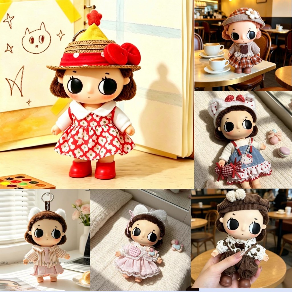 ((ซื้อสามแถมหนึ่ง) Nyota เสื้อผ้าเด็ก Little Moment Series เสื้อผ้าเด็กเสื้อผ้าอุปกรณ์ทดแทนกระโปรงน่ารักแต่งตัวชุดกระโปรงหวานเสื้อผ้าเด็กน่าร