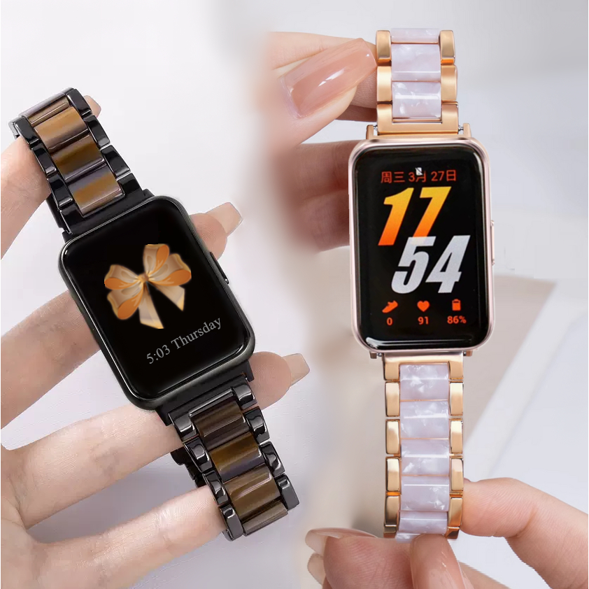 Luxurious Metal Strap For สาย Samsung Galaxy Fit 3 Strap Replacement สาย Galaxy Fit 3 Watchband For 