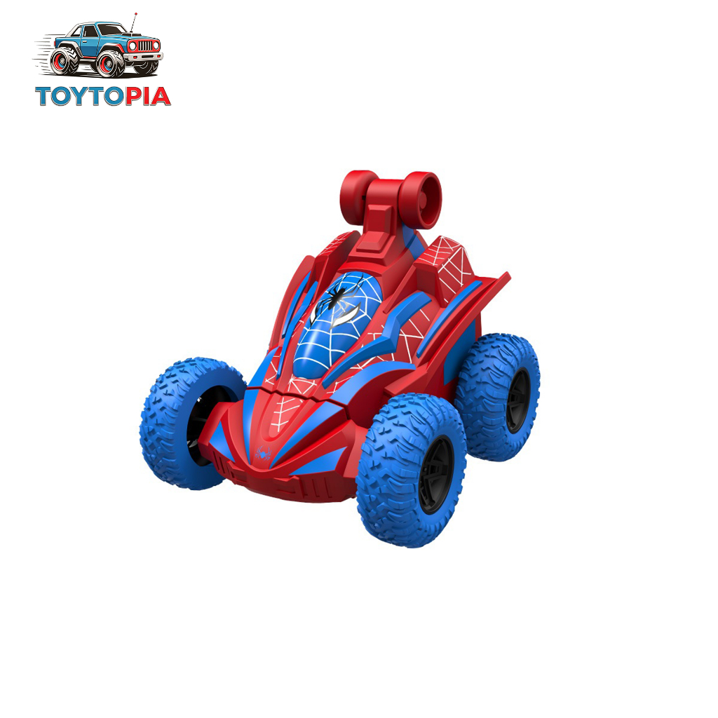 TOYTOPIA อาร์ซี 360 ° Rolling Stunt Stunt Car Spider Man ของเล่นรีโมทคอนโทรลรถของเล่นเด็กใหม่ของขวัญวันเกิด