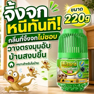🔥บ้านไม่มีจิ้งจก🦕VV ไล่จิ้งจก ยาไล่จิ้งจก ไล่ตุ๊กแก ปล่อยกลิ่นต่อเนื่อง ลดปัญหาคราบมูล 220g