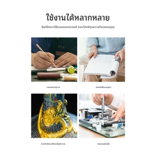 แว่นขยาย 60 เท่า พร้อมเลนส์ 25 มม. รองรับการชาร์จ Type-C และไฟ LED 9 ดวง เหมาะสําหรับสอบพระเครื่องพลอย