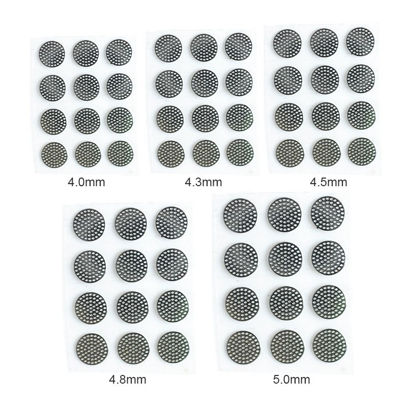 หูฟังเหล็กตาข่ายในหู 20 ชิ้น/ล็อต พร้อมฝาครอบกันฝุ่น ขนาด 3.7-5 มม.