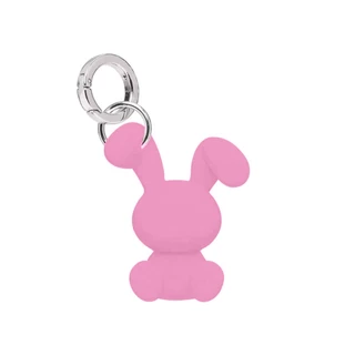 Street Wear Same Style Silicone Rabbit Key Ring Buckle All-Match Metal Chain Hook Phone Case Pendant Charm
