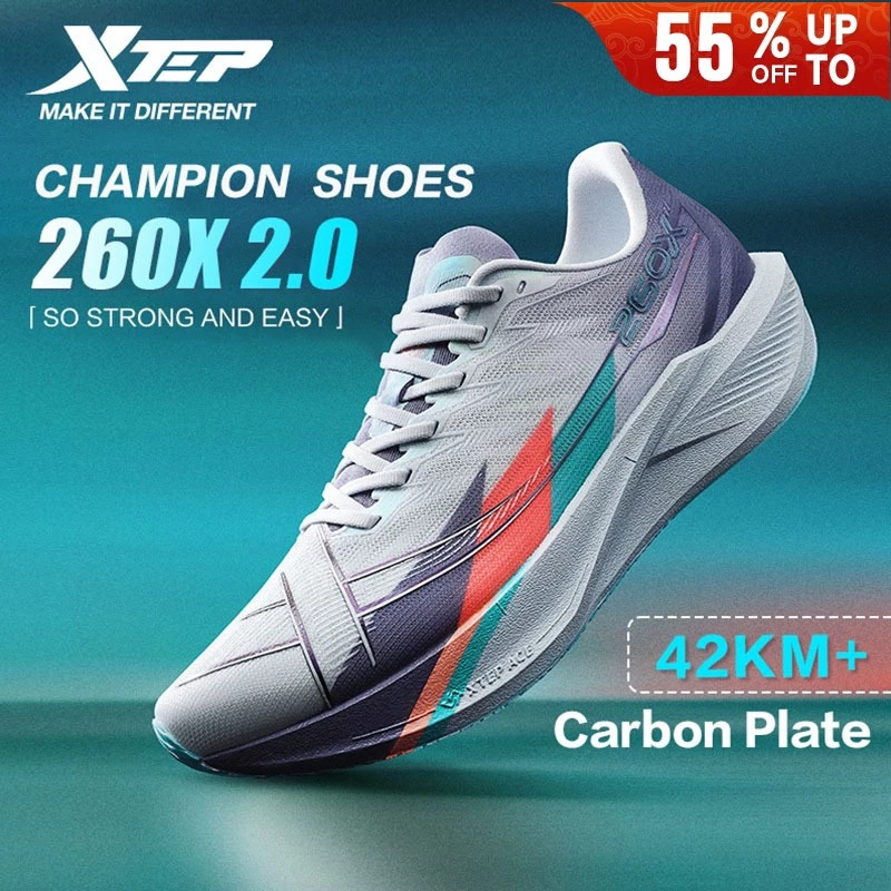 Xtep 260X 2.0 รองเท้าวิ่ง Carbon Plate Professional Marathon