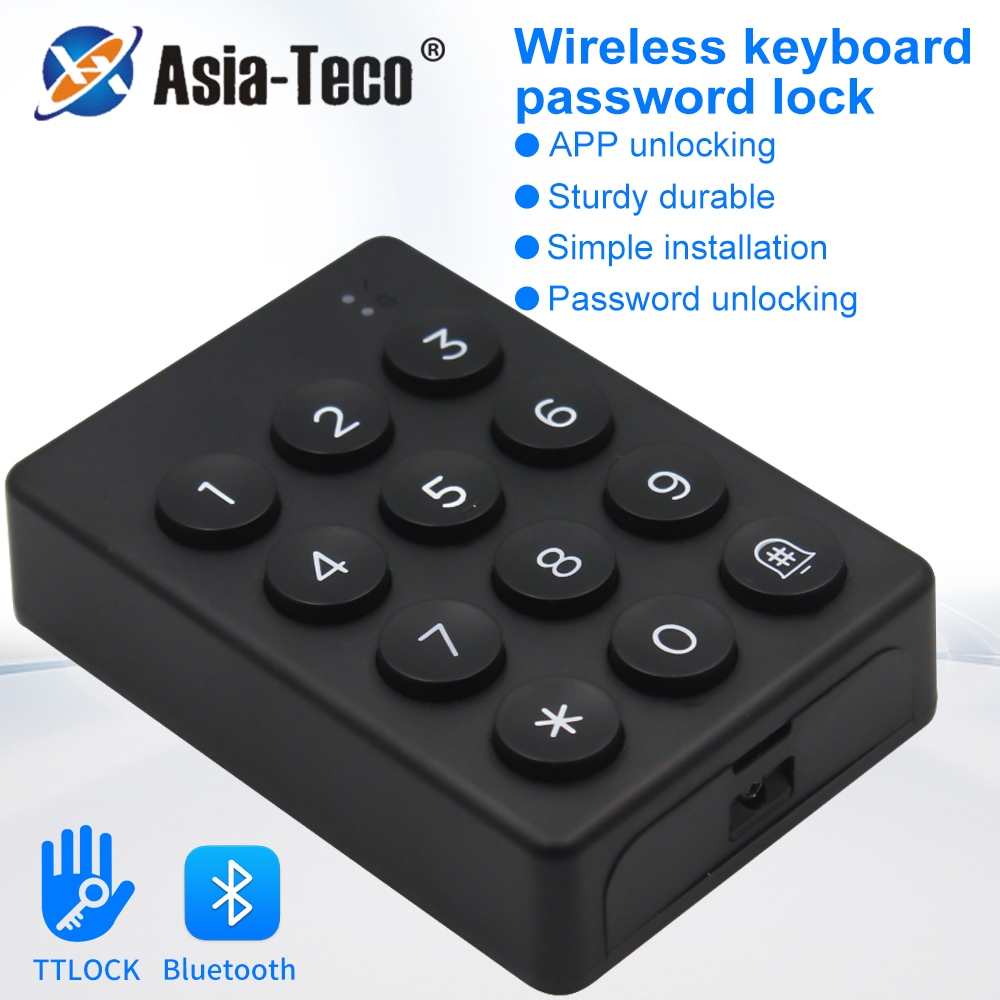 TTLOCK ปุ่มกดไร้สายแบบแฮนด์ฟรีสําหรับ TTlock TThotel สมาร์ทล็อคล็อคที่มองไม่เห็นไม่มีระบบควบคุมการเข