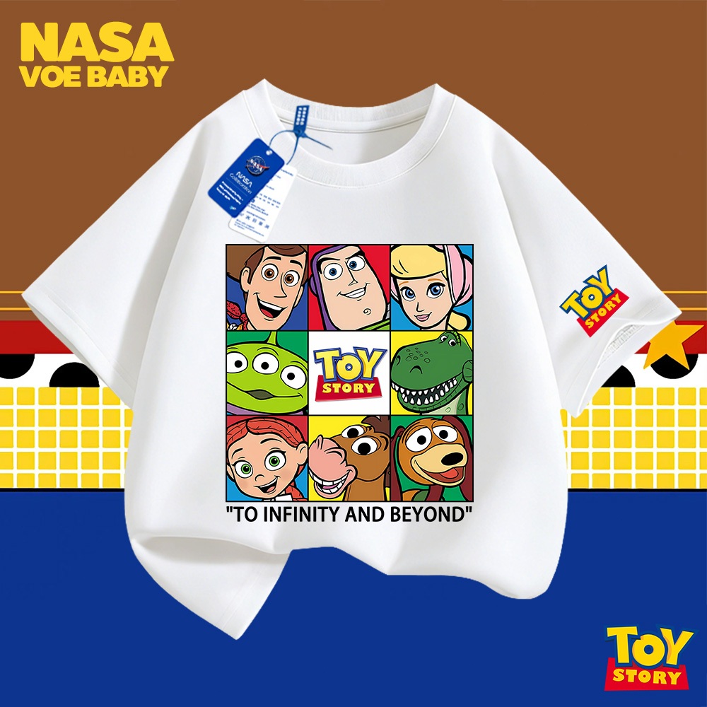 【ส่งเร็ว 24ชม】 เสื้อยืดเด็กลาย Toy Story นสดใส  จัดส่งจากไทย 3-13 ปี